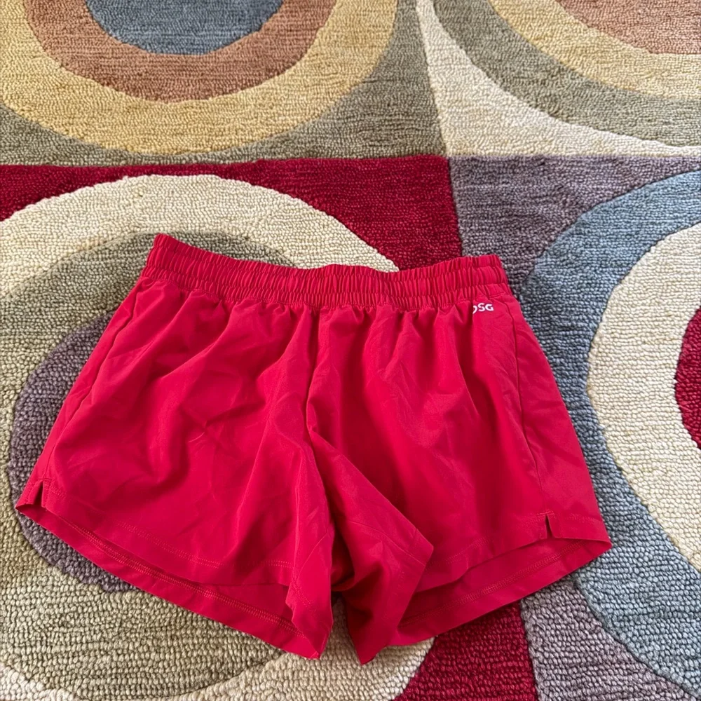 DSG Dicks Sporting Goods Red Athletic Running Shorts Girls Kids Size Large 14